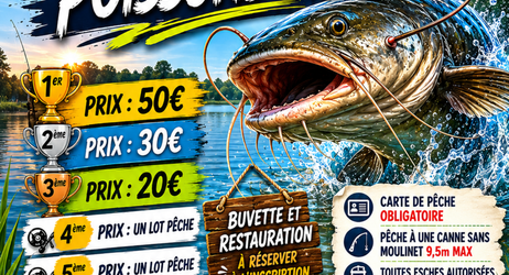 Concours de pêche de poissons chats